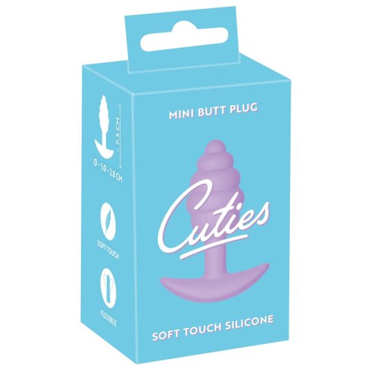 Cuties Mini Butt Plug - szilikon anál dildó - lila (2,8cm)