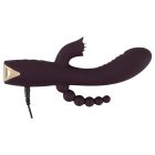 / Javida - 3in1 gyöngyös,nyelves vibrátor (lila)