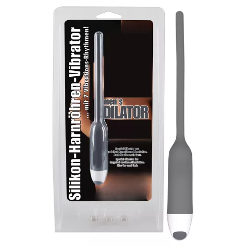 You2Toys - DILATOR - szilikon dilátor vibrációval - szürke (6mm)