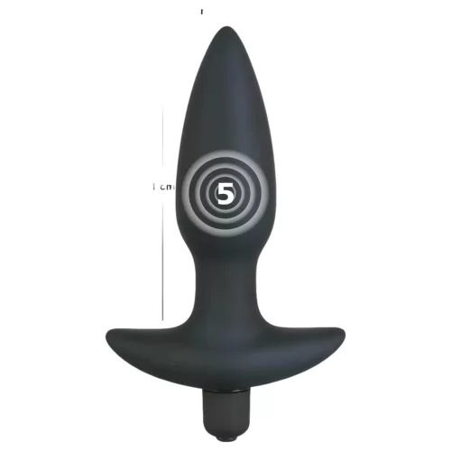 Black Velvets anál plug vibrátor - közepes
