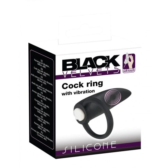 Black Velvet ujj vibrátor (fekete)