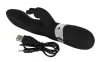 SMILE Blacky - USB-s 2 motoros vibrátor (fekete)