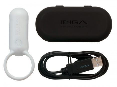 TENGA Smart Vibe - vibrációs péniszgyűrű (fehér)