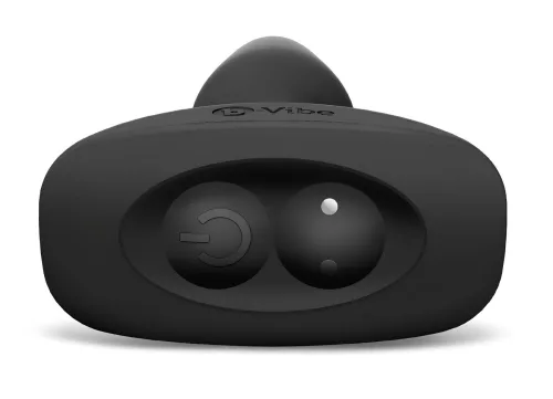 / b-Vibe - forgó gyöngyös, akkus anál vibrátor (fekete)