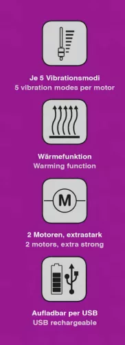 Javida - melegítő csiklóizgató vibrátor (pink)