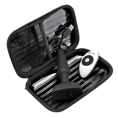 / b-Vibe trio - 3 motoros anál vibrátor (fekete)