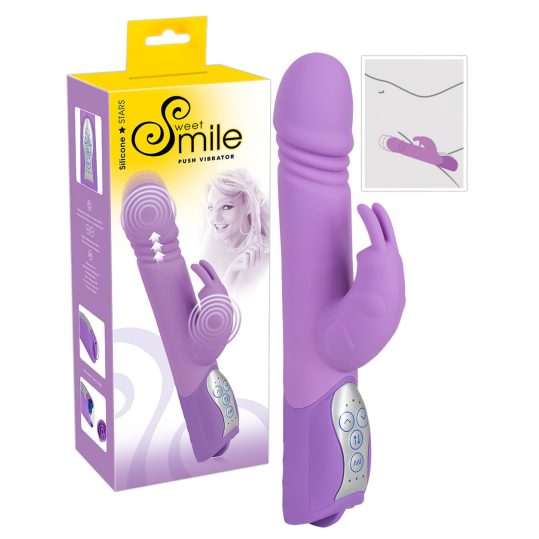 SMILE Push - lökő, csiklókaros vibrátor (lila)