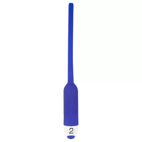 / You2Toys - DILATOR - üreges szilikon húgycsővibrátor - kék (7mm)