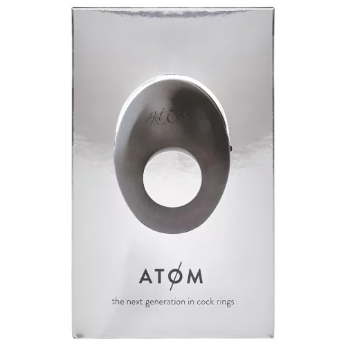 / Hot Octopuss Atom - akkus, vibrációs péniszgyűrű (fekete)