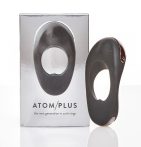 Atom Plus - akkus, dupla-motoros péniszgyűrű (fekete)