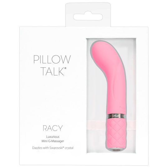 Pillow Talk Racy - akkus, keskeny G-pont vibrátor (pink)