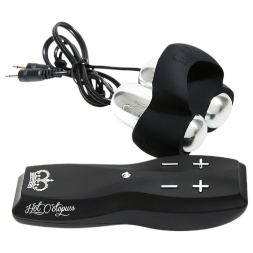 HOT Octopuss JETT - 2 motoros makkvibrátor (fekete)