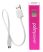PalmPower Wand - USB-s nagy masszírozó vibrátor powerbankkal (pink-szürke)