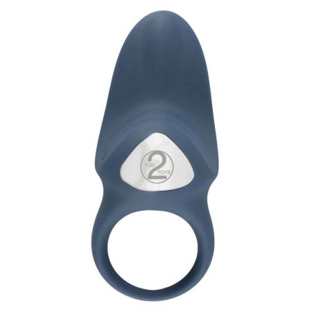 You2Toys - Cock Ring - akkus vibrációs péniszgyűrű (kék)