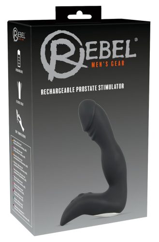 / Rebel - akkus, péniszes prosztata vibrátor (fekete)