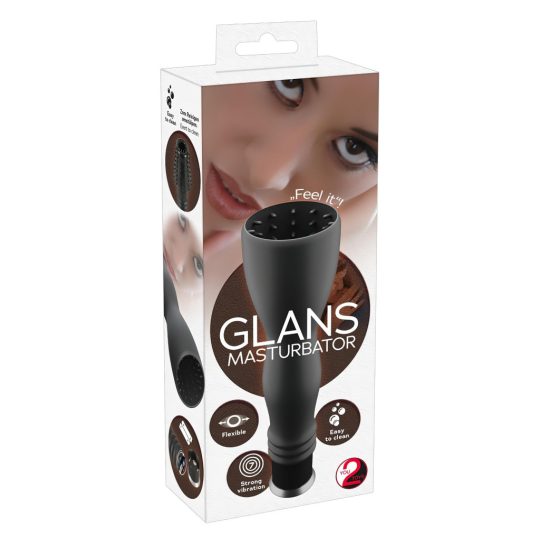 You2Toys - Glans - makk vibrátor (fekete)