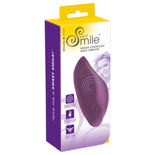 SMILE Panty - akkus, rádiós, vízálló csiklóvibrátor (lila)