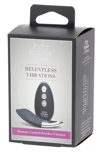 A szürke ötven árnyalata Relentless - csikló vibrátor (fekete)