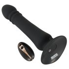 Black Velvets - akkus, lökő anál vibrátor (fekete)