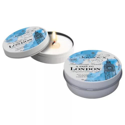 Petits Joujoux London - masszázsgyertya - rebarbara-amber (43ml)