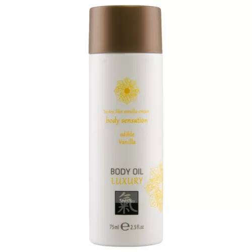 HOT - Shiatsu Luxury - ehető masszázsolaj - vanília (75 ml)