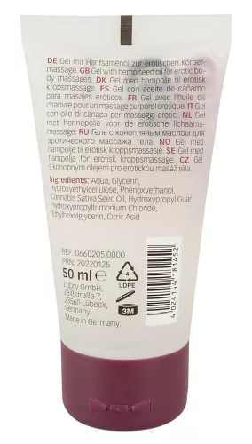 / Just Play vízbázisú síkosító kendermagolajjal (50ml)