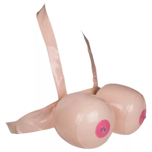 Boob Battle - felfújható felcsatolható cicicsata (testszínű)