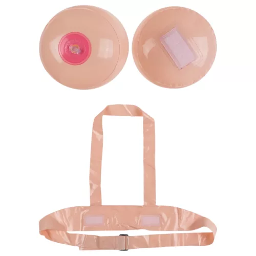 Boob Battle - felfújható felcsatolható cicicsata (testszínű)
