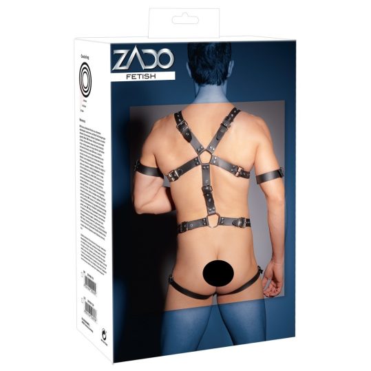 ZADO - Pántos, bőr testhám body - férfiaknak