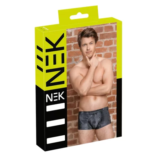 / NEK - kígyóbőr mintás boxer (fekete)