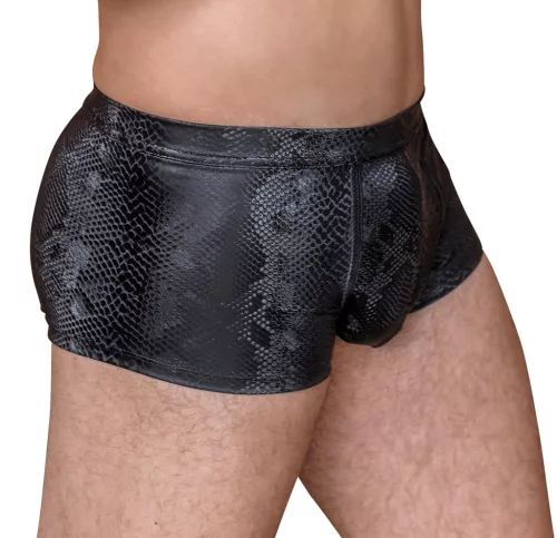 / NEK - kígyóbőr mintás boxer (fekete)