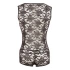 / Svenjoyment - áttetsző férfi body (fekete)