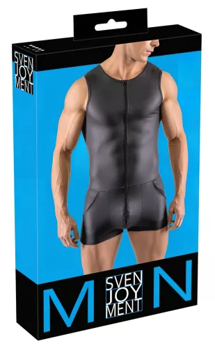 / Svenjoyment - ujjatlan, rövid férfi overál (fekete)