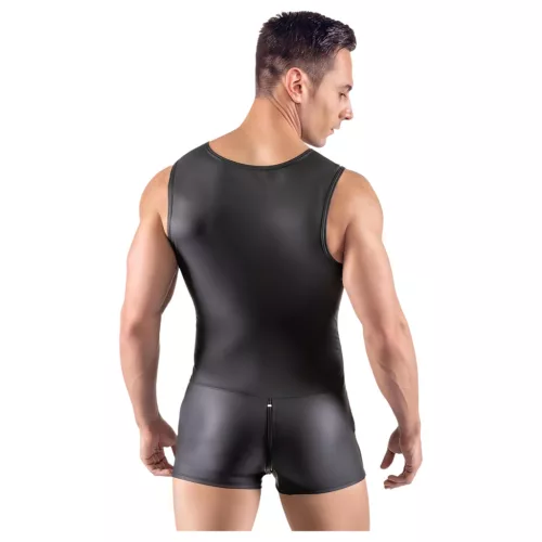 / Svenjoyment - ujjatlan, rövid férfi overál (fekete)