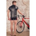 NEK - piros betétes, cipzáras férfi felső (fekete)