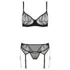 / Passion Eco Leafa - melltartó szett (fekete)