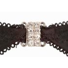 / Abierta Fina - csillogó köves fehérnemű szett (fekete)