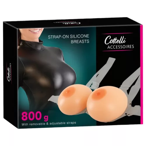 Cottelli - szilikon push-up felcsatolható mellek (2 × 400 g)