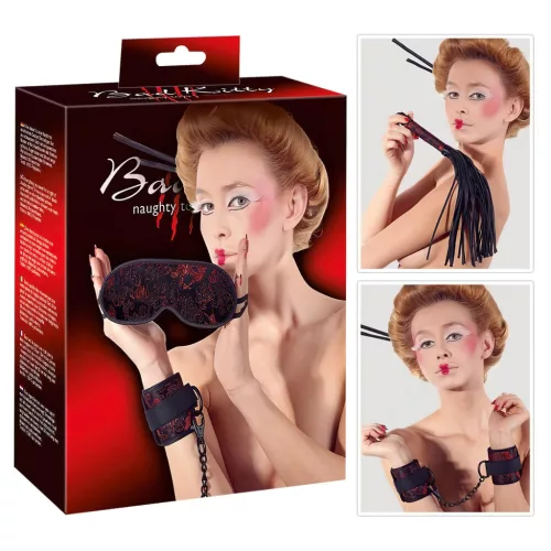 / Bad Kitty - ázsia szett (vörös-fekete)