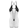 Cottelli - hálós nyitott body (fekete) - S-L