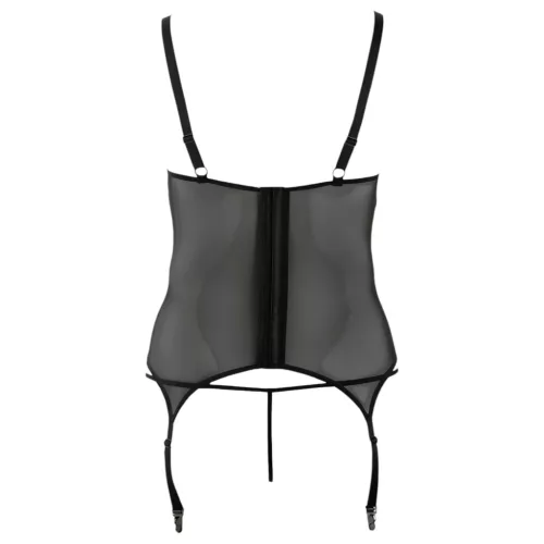 Cottelli - Virágos női felső, molett fazonban (fekete)