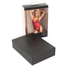 / Abierta Fina - csillogó láncos felső és tanga (piros)