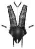 / Cottelli Bondage - csipkés, nyakpántos body (fekete)