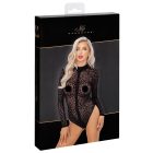 / Noir - leopárd mintás, hosszúujjú body (fekete)