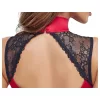 Cottelli - csipkés, nyakpántos body (piros)
