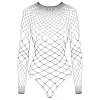 Cottelli - nyitott strasszos body (fekete) - S-L