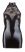 Cottelli - csipkés, fényes nyakpántos miniruha (fekete)