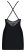 Obsessive 828-CHE-1 - strasszos pántos ruha tangával (fekete)