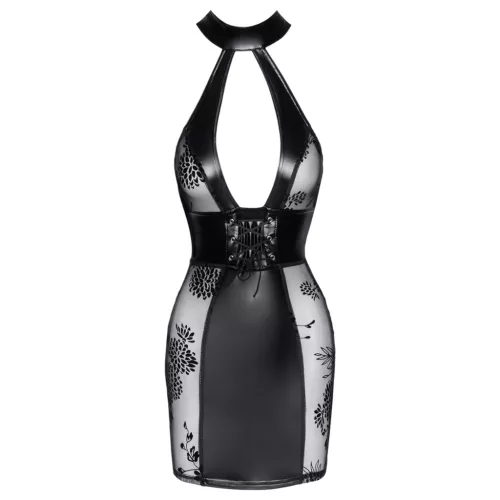 / Noir - fűzős miniruha (fekete)