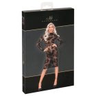 / Noir - rózsás, hosszúujjú ruha (fekete)